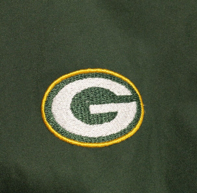 Green Bay Packers Windbreaker Men's 2XL NFL V-Neck Pullover Jacket Football