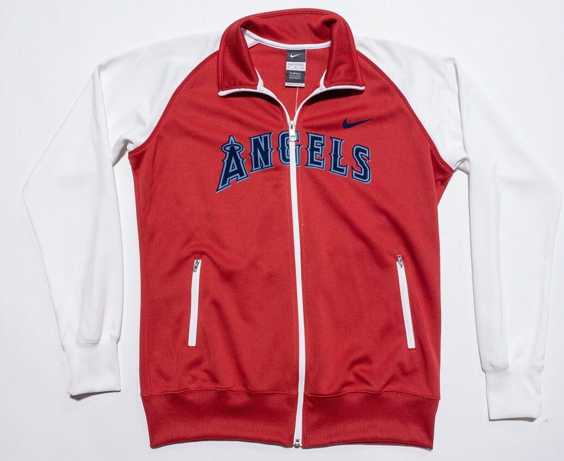 LA Angels Nike Jacket Women's XL Full Zip Track Los Angeles MLB Baseball Red