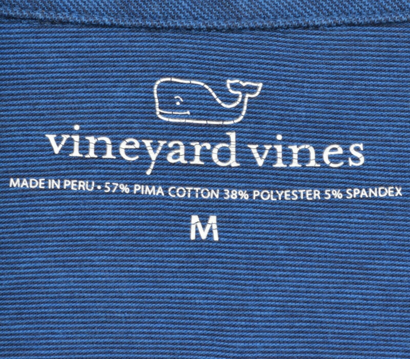 Milwaukee Brewers Men's Medium Vineyard Vines Blue Pima Cotton Blend Polo Shirt