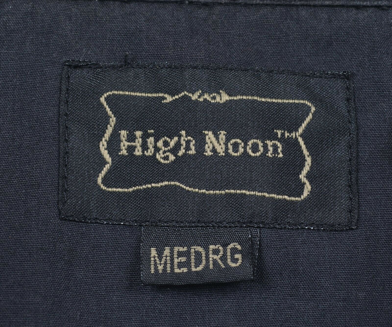 High Noon Men's Medium Pearl Snap Bald Eagle Flag Embroidered Rockabilly Shirt