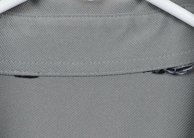 Travis Mathew Men's XL/2XL? Gray Purple White Stripe Polyester Golf Polo Shirt