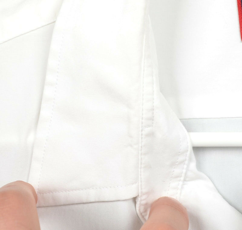 UNTUCKit Men's Sz XL Slim Fit Solid White Button-Front Shirt