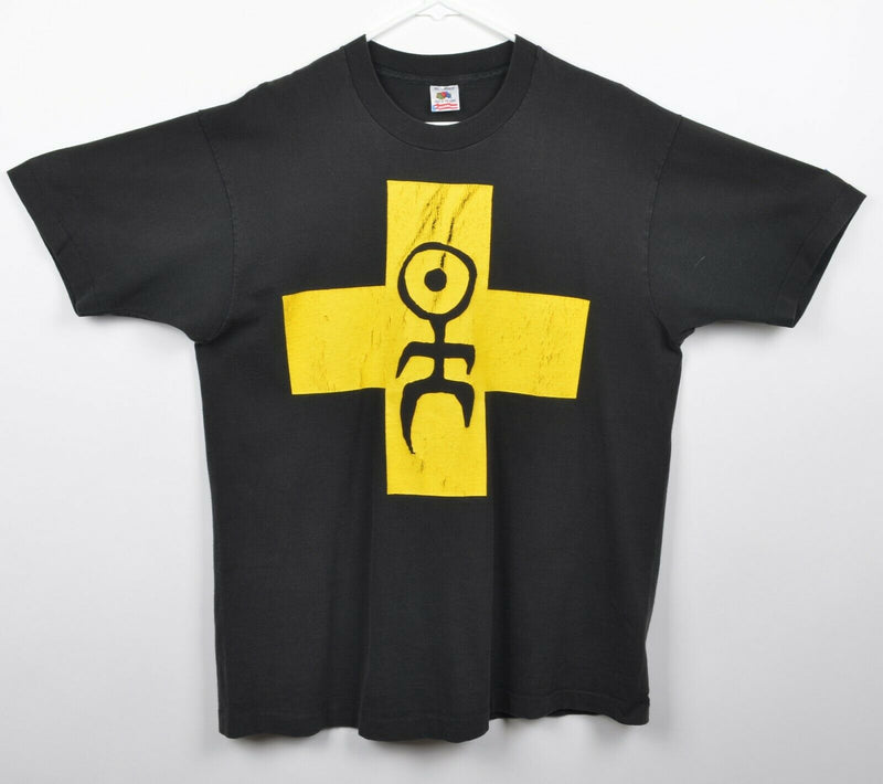 Vtg 1991 Einsturzende Neubauten Men's Sz XL Tour of North America German T-Shirt