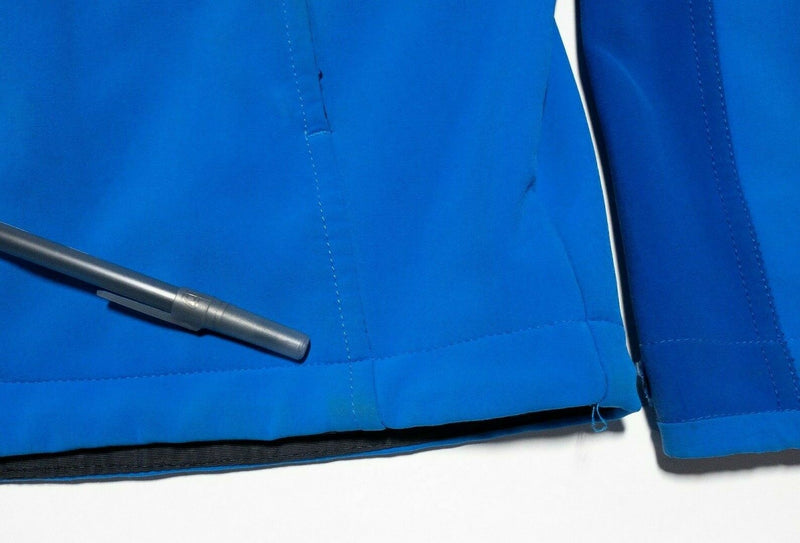 Marmot Softshell Men's Medium Blue Full Zip Fleece Lined Jacket Hiking Outdoor