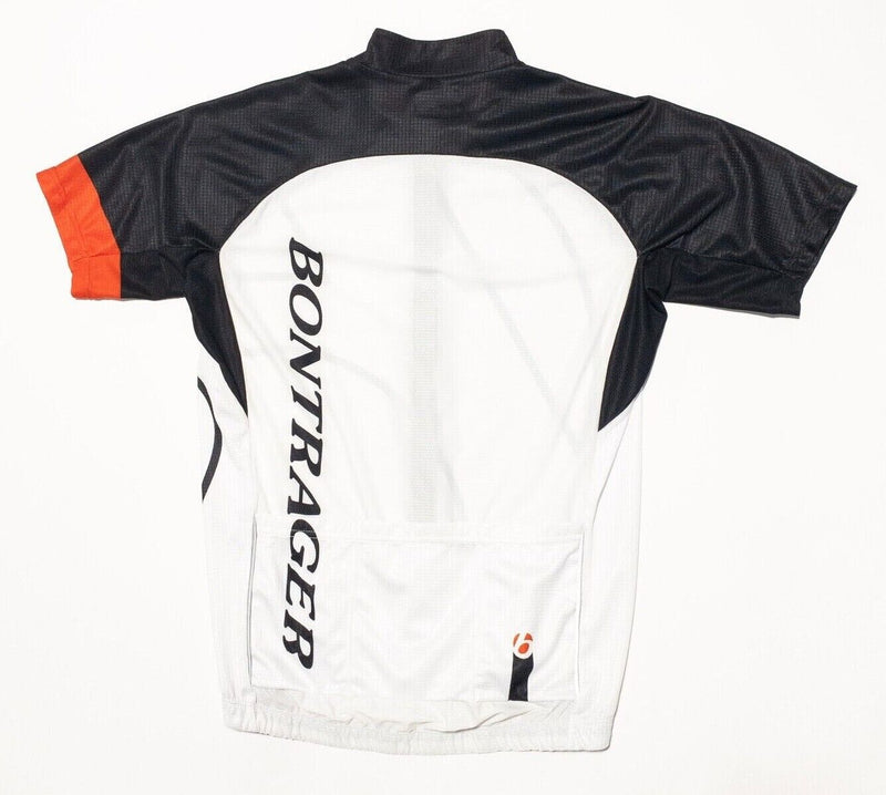 Bontrager Cycling Jersey Medium Men's RL Race Lite SS White Black Logo Zip