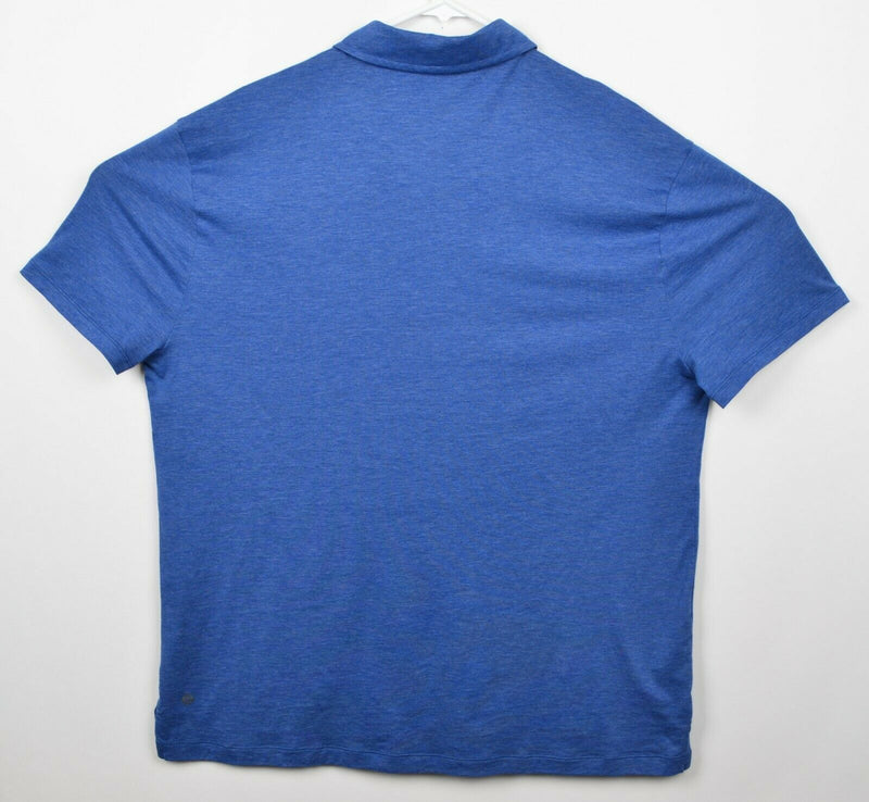 Lululemon Men's Sz XL/2XL? Heather Blue Metal Vent Tech Polo Shirt