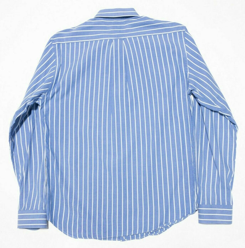 GANT The Hugger Dreamy Oxford Shirt Blue Striped Button-Front Men's XL