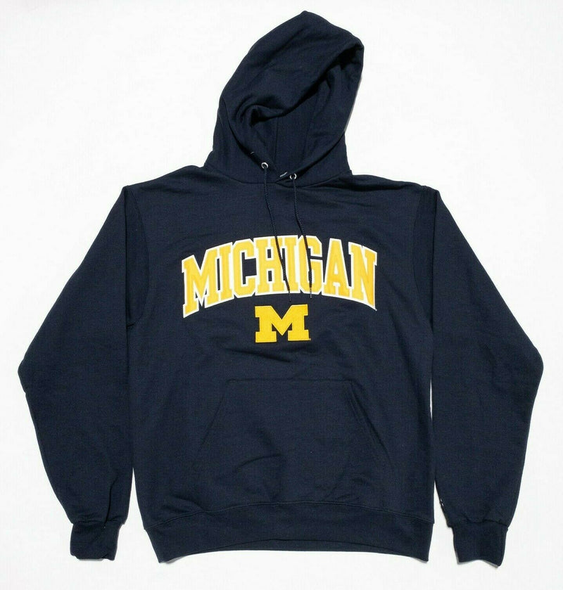 Michigan Wolverines Champion Pullover College Hoodie Navy Blue Men's Medium