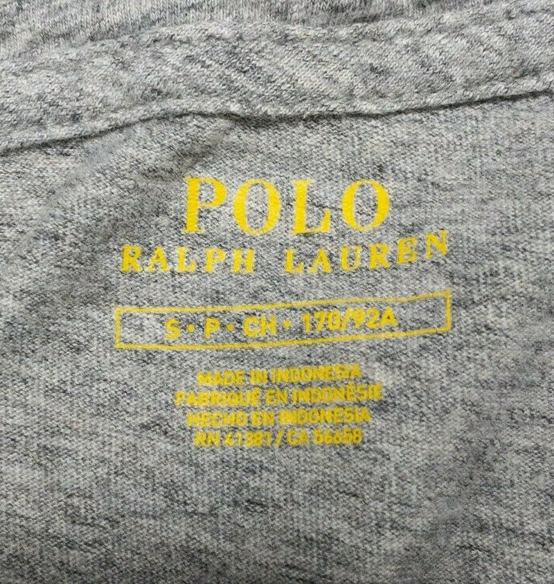 Polo Ralph Lauren Lightweight Pullover T-Shirt Hoodie Gray Pony Men's Small