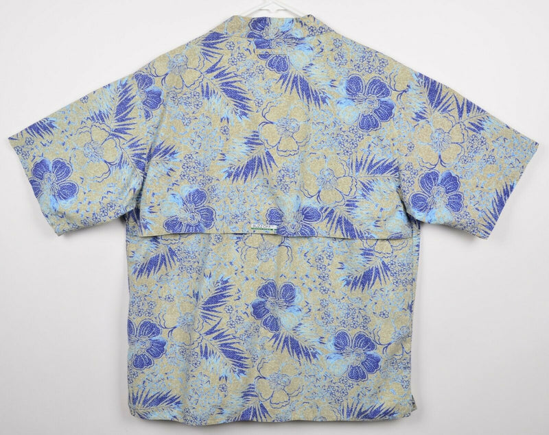 ExOfficio Buzz Off Men's Large Vented Insect Shield Floral Hawaiian Fish Shirt