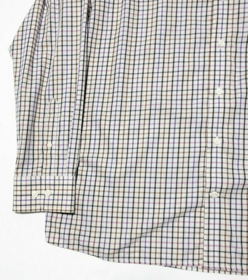 johnnie-O Prep-Formance Men's XL Long Sleeve Nylon Wicking Button Graph Check