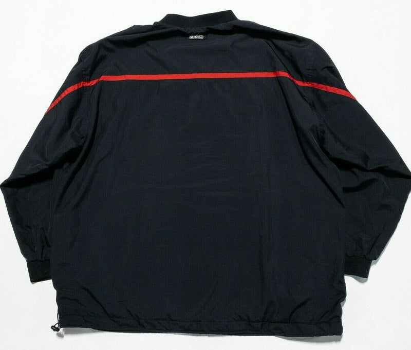 Detroit Red Wings Men's 2XL CCM Center Ice NHL Black Pullover Windbreaker Jacket