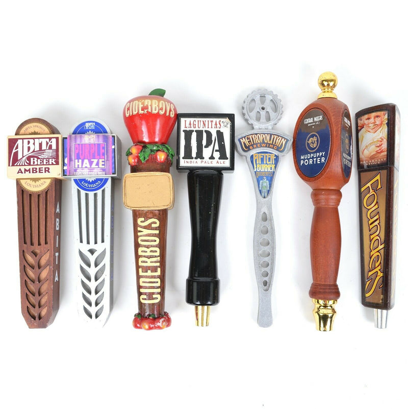 Lot (4) Beer Tap Handle Bundle Lagunitas IPA Ciderboys Founders Abita