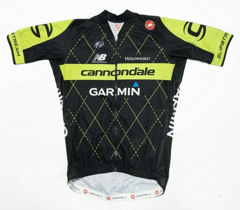 Castelli Cycling Jersey Medium Men Cannondale-Garmin Team 2.0 Jersey Black Green