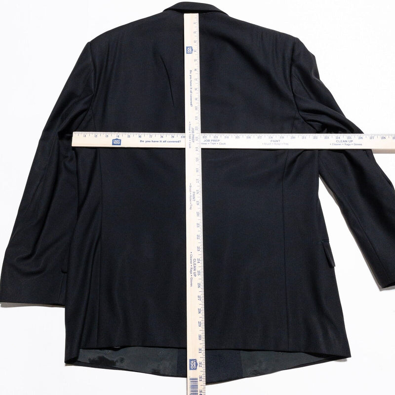 Vintage Yves Saint Laurent Tuxedo Men's 42 Wool Suit Jacket Black Formal 80s