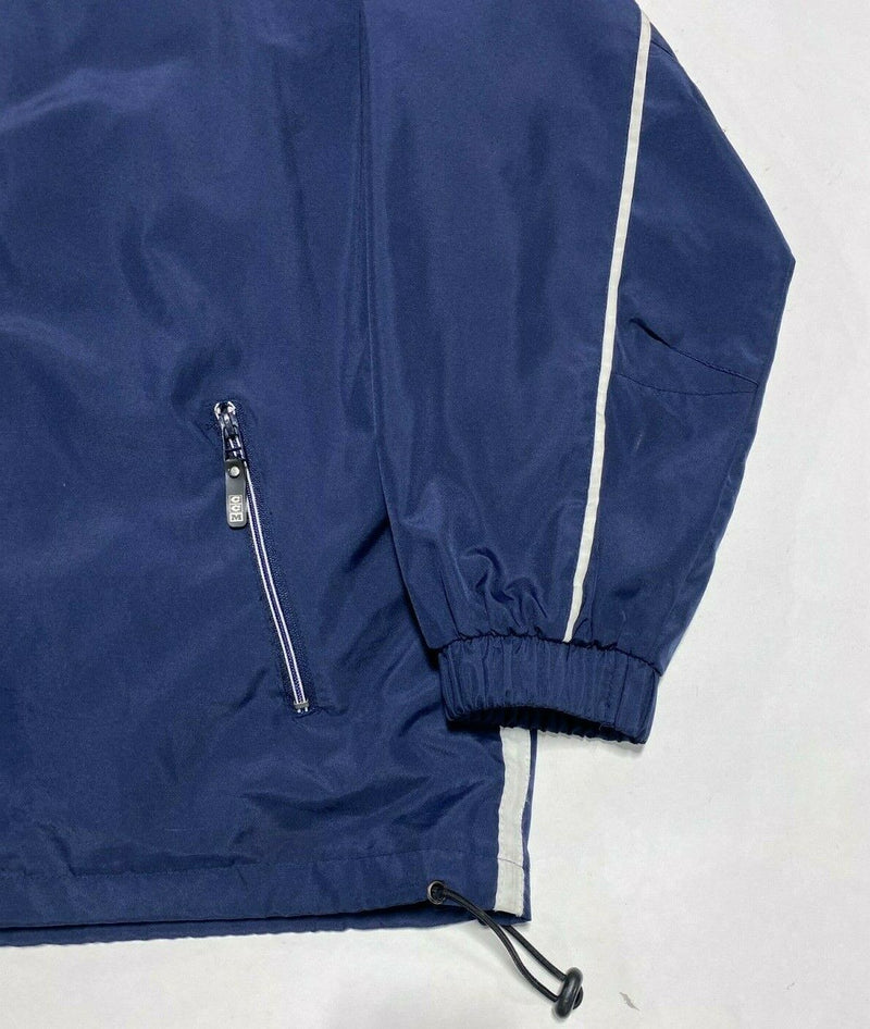 CCM Men's XL Solid Blue Full Zip Windbreaker Warm-Up Hockey Jacket