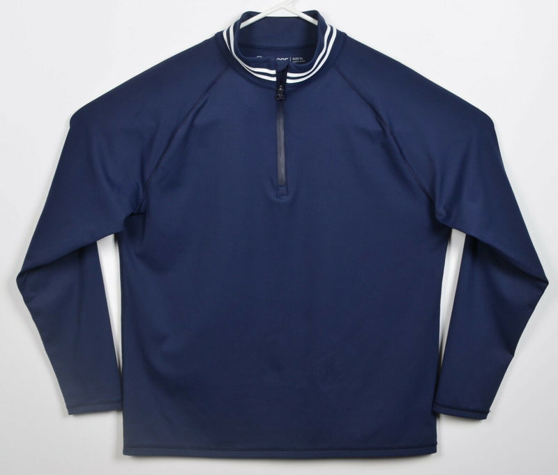 G/Fore Golf Men's XL Navy Blue 1/4 Zip Lightweight Wicking Golf Jacket