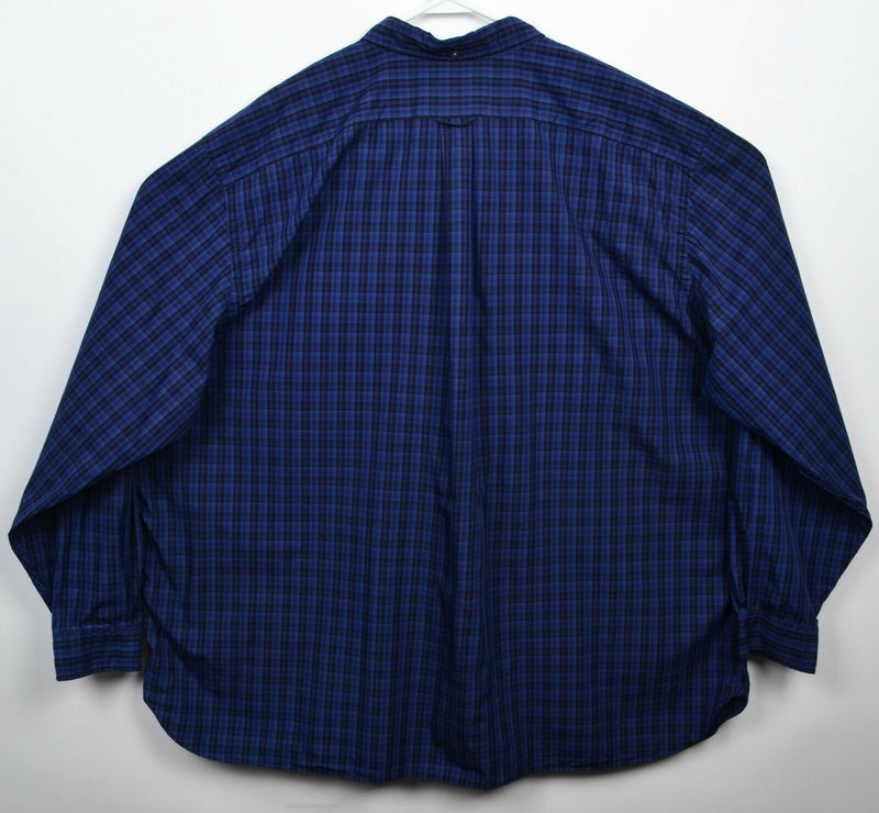 Polo Ralph Lauren Men's 3XB (3XL Big) Navy Blue Plaid Button-Down Shirt