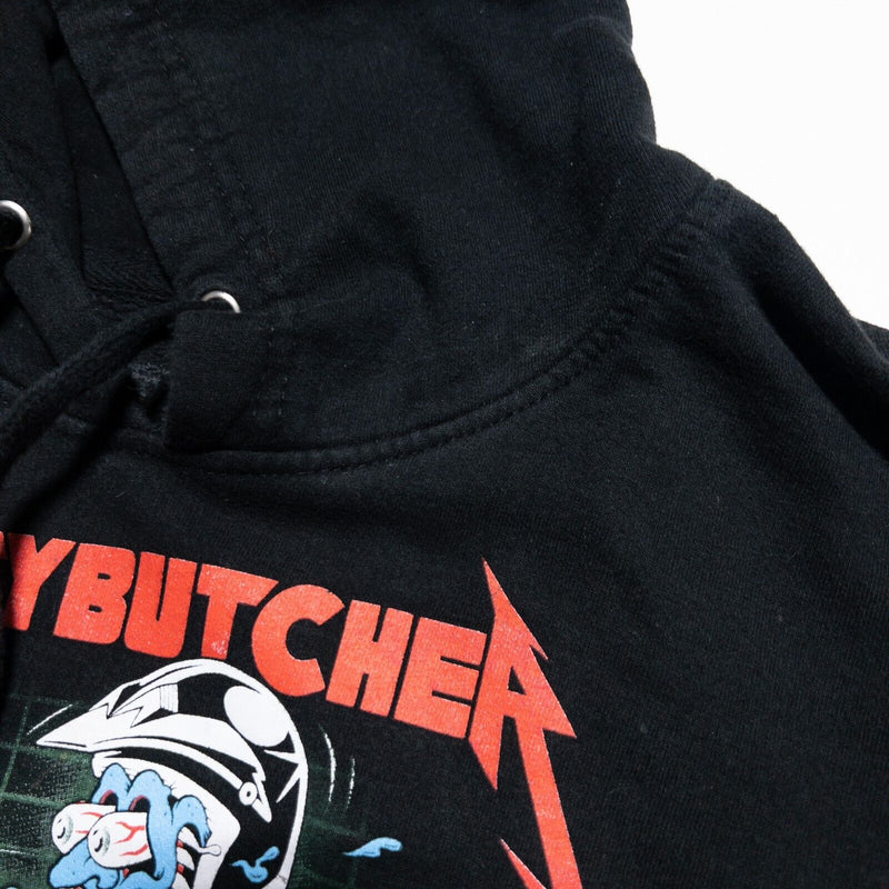 Rusty Butcher Hoodie Men's Fits XL/2XL Always Hauling Biker Pullover Sweatshirt