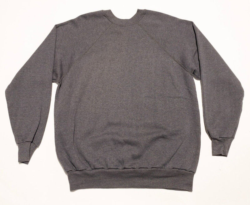 Vintage Pannill Sweatshirt Men's 2XL Fits Large Crewneck Gray Blank 80s USA