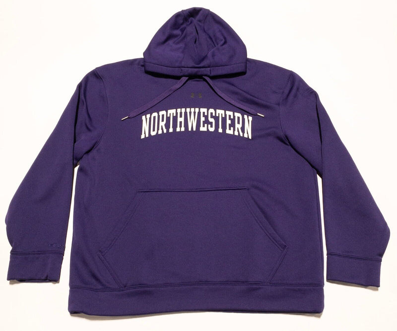 Northwestern University Hoodie Men's Large Loose Under armour Purple Sweatshirt