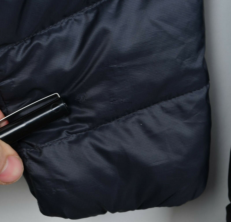 Spyder Boy's XL Puffer Black Gray Red Full Zip Hooded Puffy Ski Winter Jacket