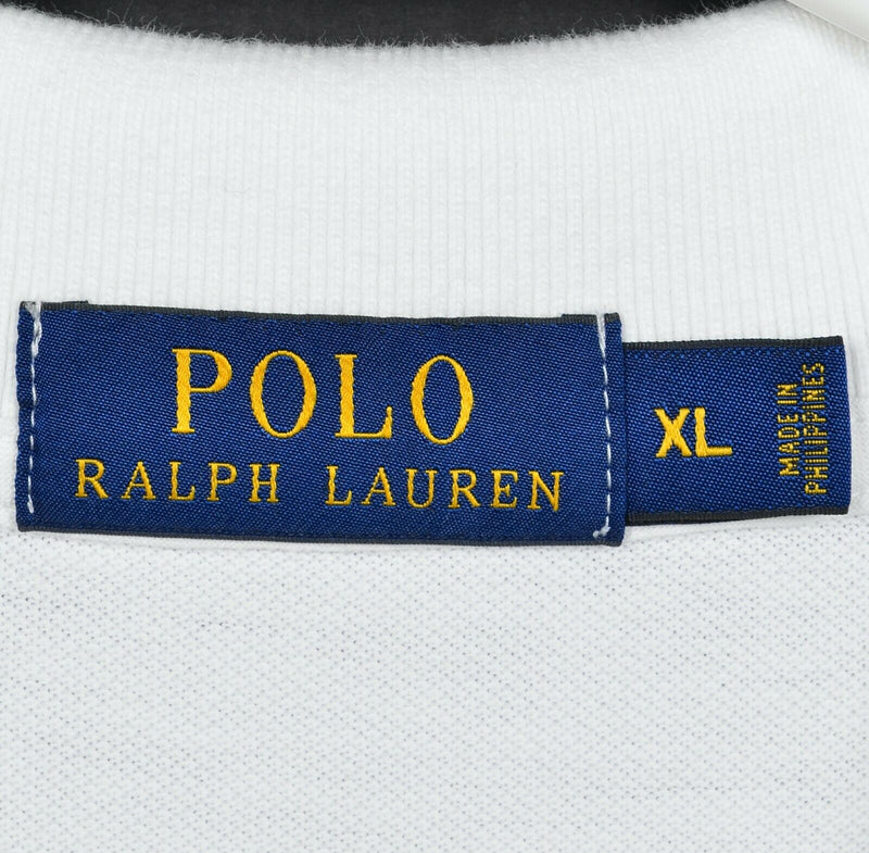 Polo Ralph Lauren Men's XL Whale Eagle Flag Graphic Print Shipyard Polo Shirt