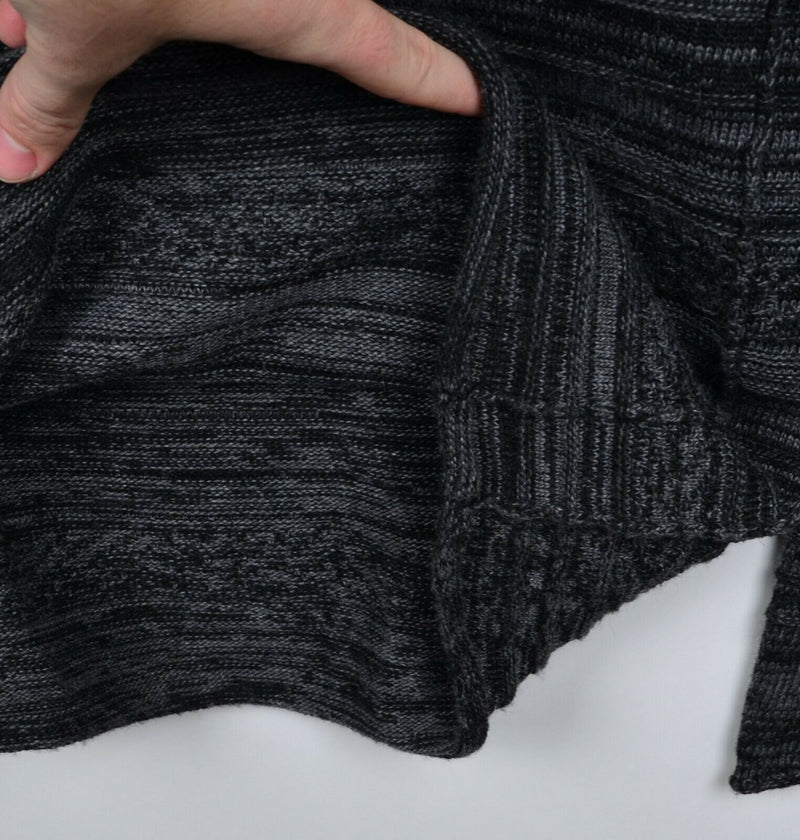 Carbon 2 Cobalt Men's XL Viscose Wool Blend Black Gray Pullover Crewneck Sweater