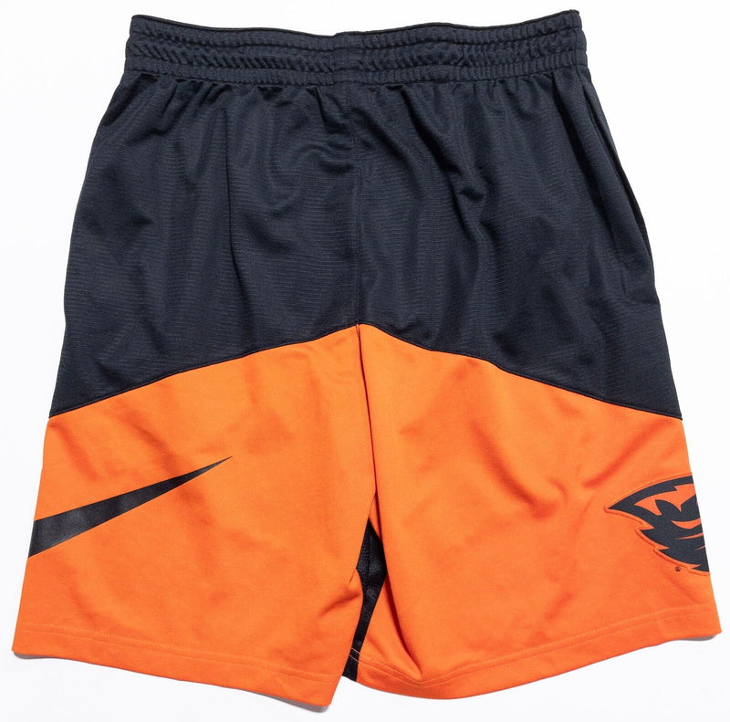 Oregon State Beavers Nike Basketball Shorts Men's Large Black Orange Stretch