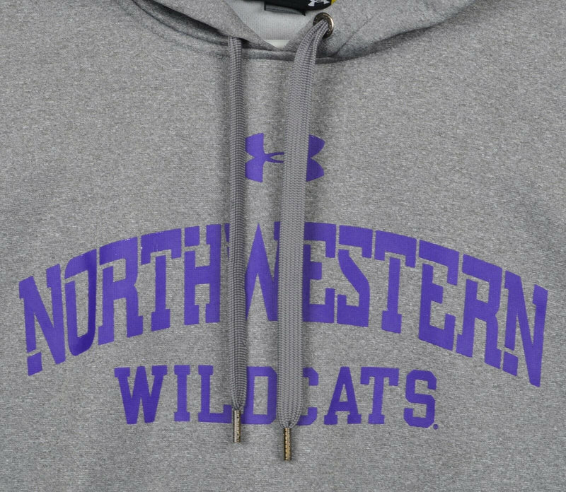 Northwestern Wildcats Men's Small Loose Under Armour UA Storm Gray Hoodie