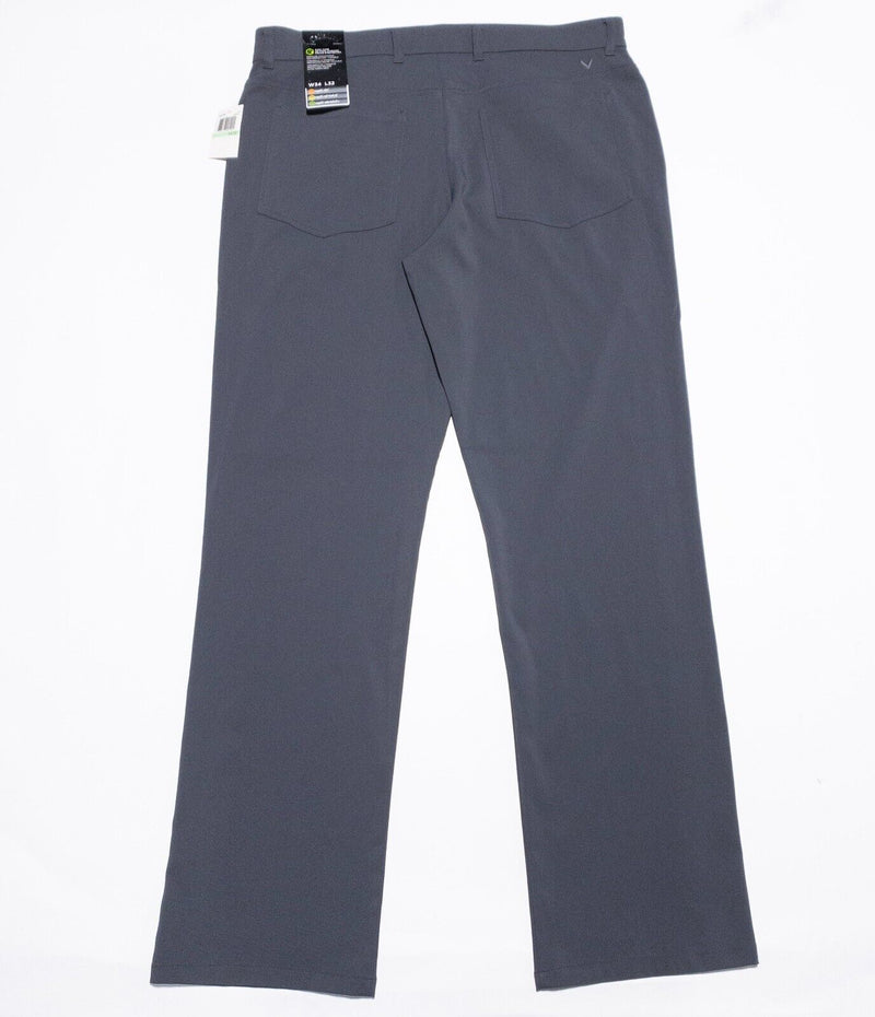 Callaway Golf Pants Men's 34x32 Charcoal Gray Moisture Wicking Stretch Opti Dri