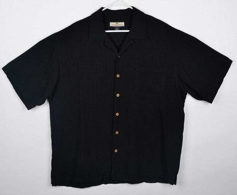 Tommy Bahama Men's Sz XL 100% Silk Embroidered Bogey & Last Call Hawaiian Shirt