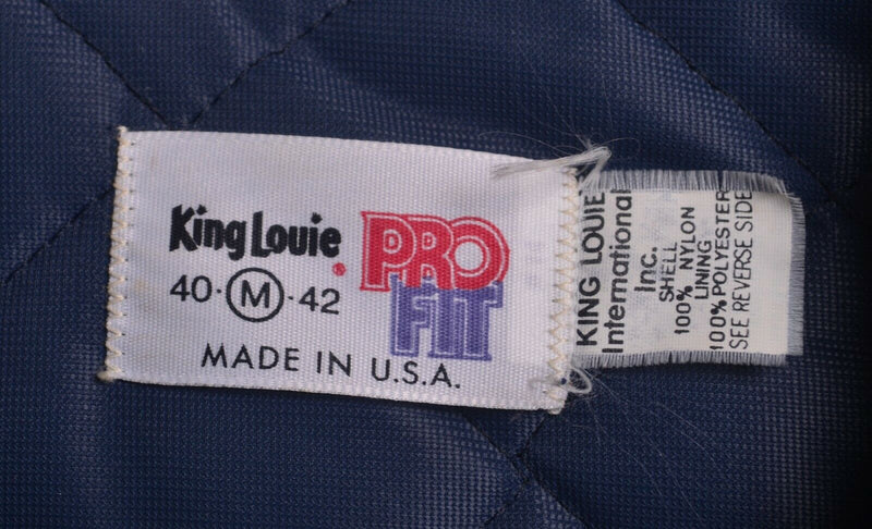 Vintage 80s Pepsi Delivery Men's Medium King Louie Pro-Fit Satin Bomber Jacket