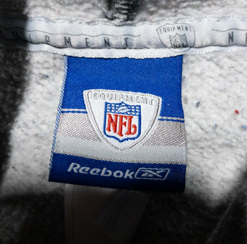 Pittsburgh Steelers Men's Medium Reebok Equipment Gray NFL Hoodie Sweatshirt