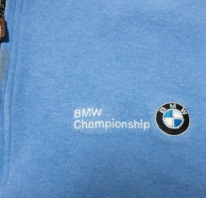 BMW Championship Peter Millar Men's Large 1/4 Zip Golf Pullover Sweatshirt Blue