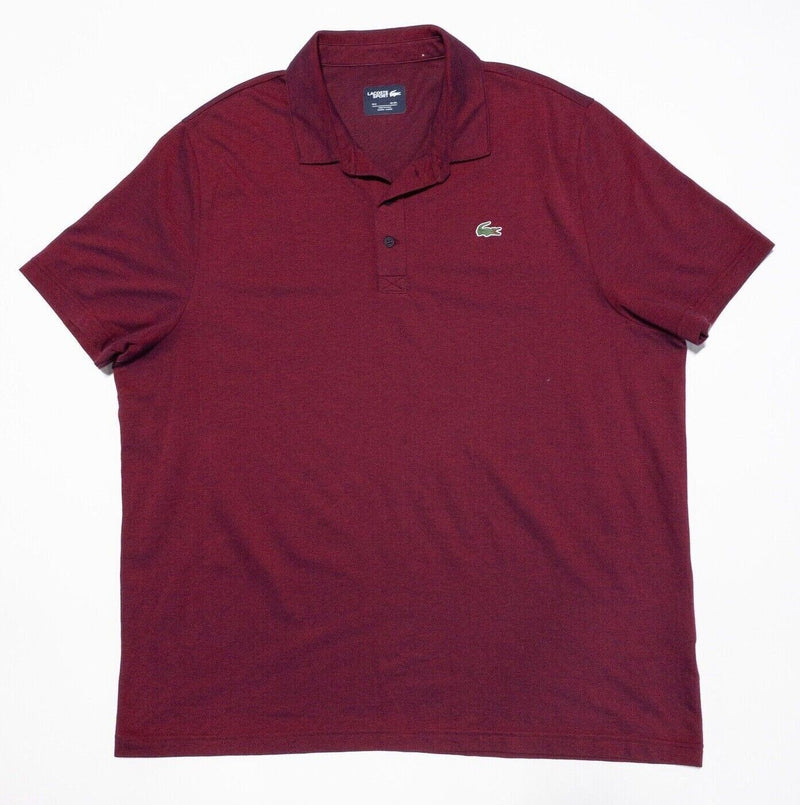 Lacoste Sport Polo FR 9 US 4XL Men's Shirt Red Short Sleeve Alligator Logo