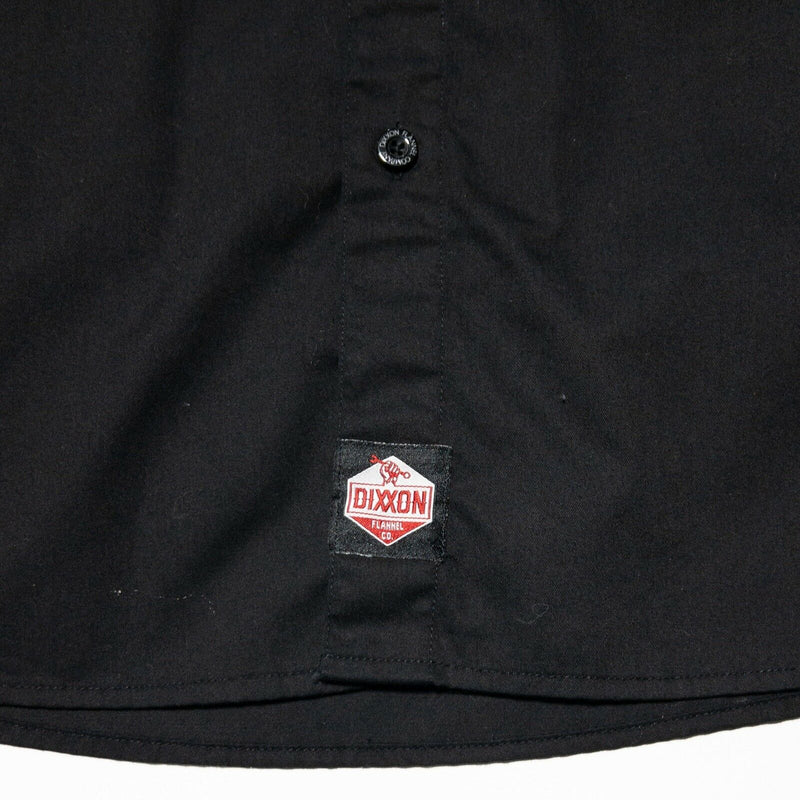 Dixxon Workforce Form & Function Button-Front Shirt D-Tech Solid Black Men's 2XL