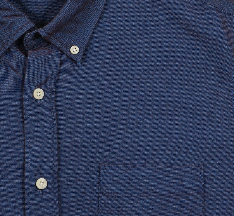 Outlier NYC Men's XL Blue Cotton Nylon Blend Long Sleeve Button-Down Shirt