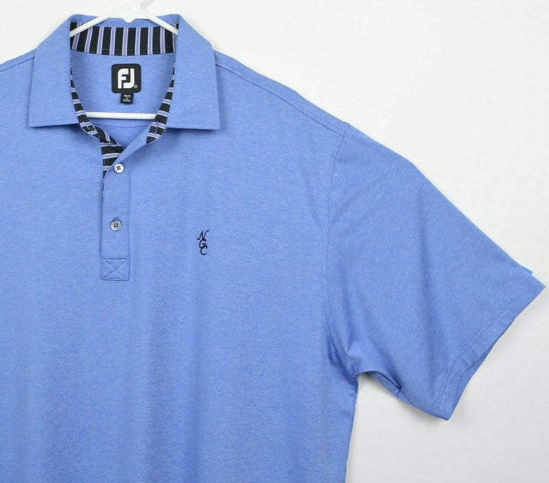 FootJoy Men's Sz 2XL Heather Blue FJ Performance Golf Polo Shirt