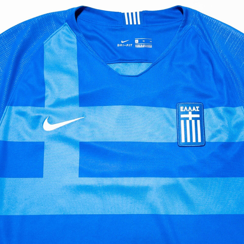 Greece Soccer Jersey Nike XL Men's 2018 National Team Blue Flag Away Greek