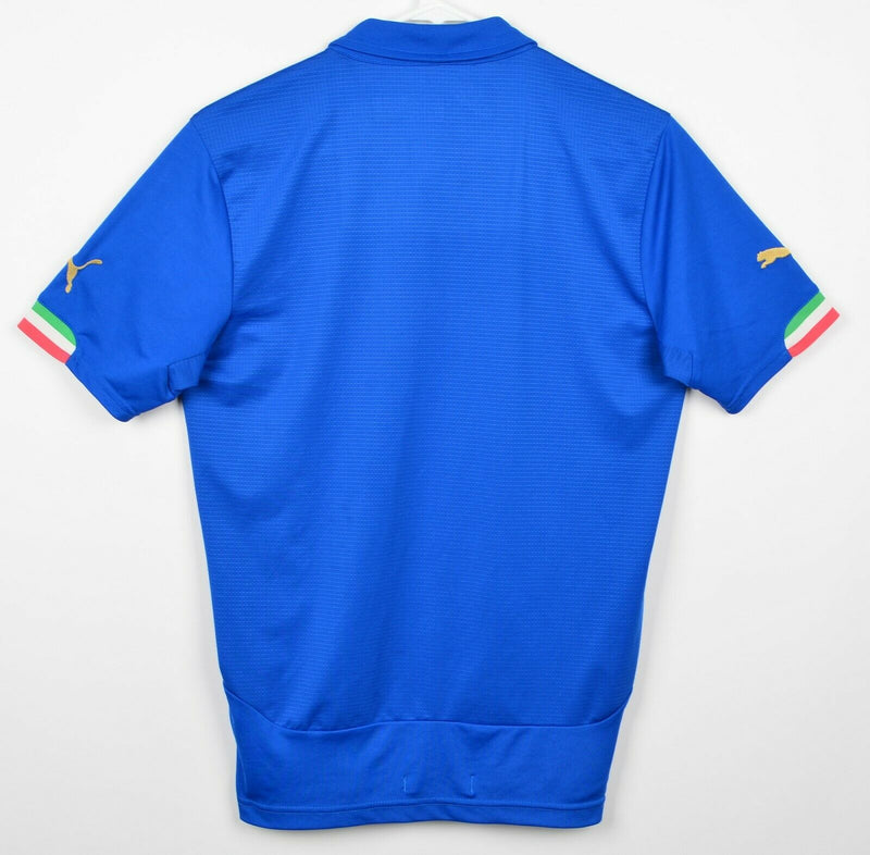Italy Men's Sz Small Puma Blue Soccer Football DryCell Italia Jersey