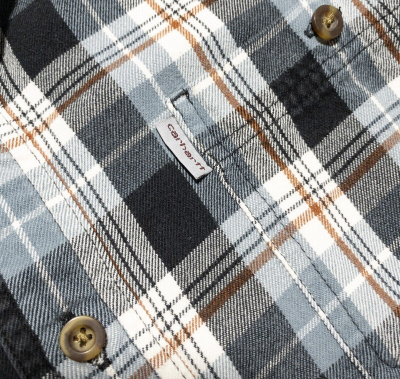 Carhartt Flannel Shirt XL Men's Trumbull Plaid Long Sleeve Button-Down Plaid