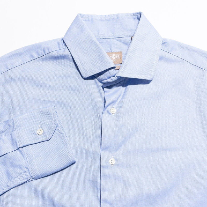 Gitman Bros. Vintage Shirt Men's 16.5/34 Tailored Fit Made in USA Light Blue