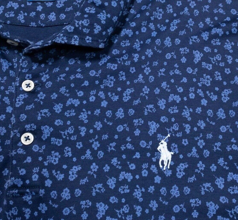 Polo Ralph Lauren Shirt Classic Fit XXL Men's Floral Print Navy Blue Polo 2XL