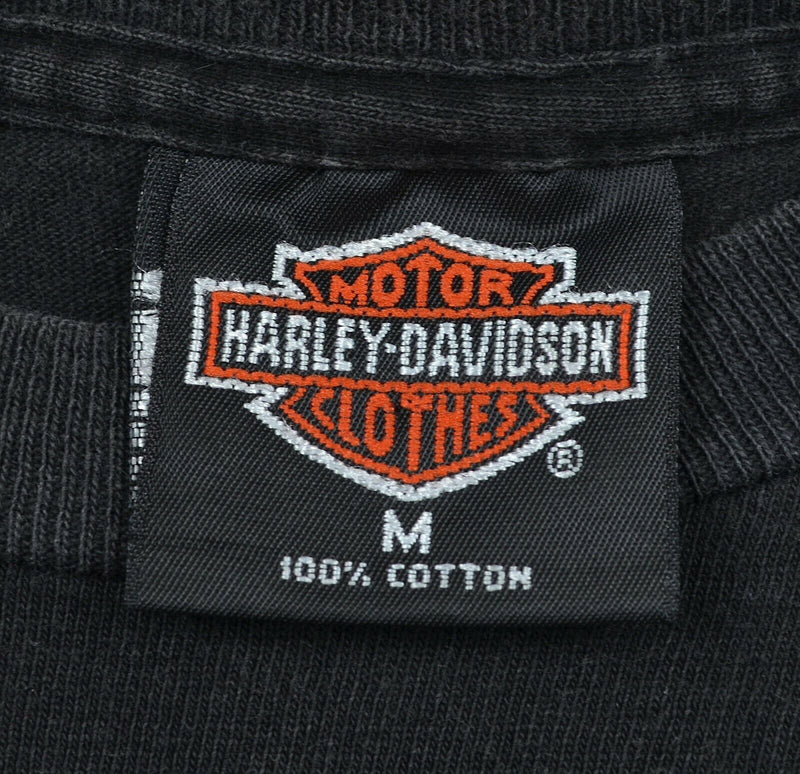 Vintage 1992 Harley-Davidson Men's Sz Medium No Fear Eagle Double-Sided T-Shirt