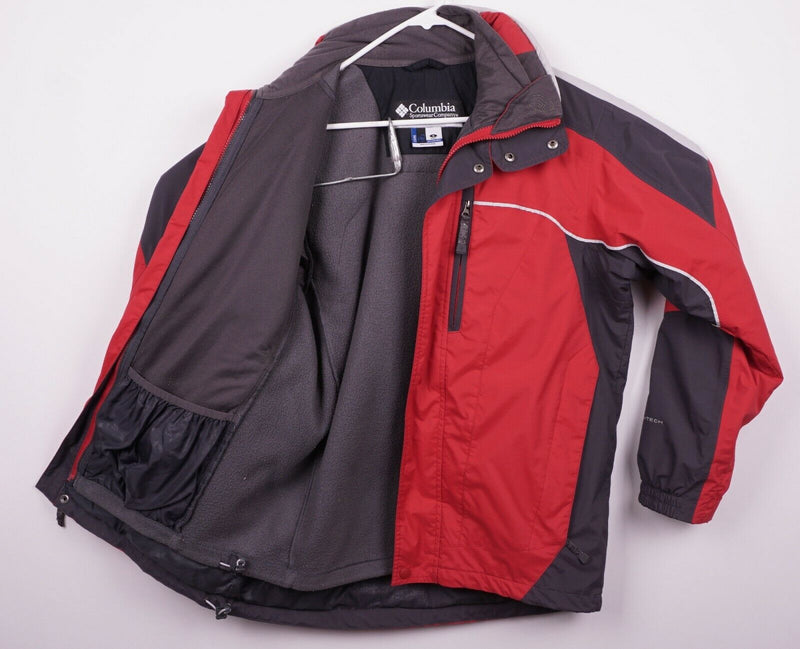 Columbia Bugaboo Men's Small 3-in-1 Hooded Full Zip Omni-Tech Red Ski Jacket