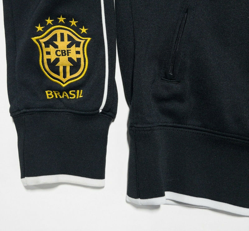 CBF Brasil Nike Men's Medium Black Full Zip Football Soccer Brazil Track Jacket