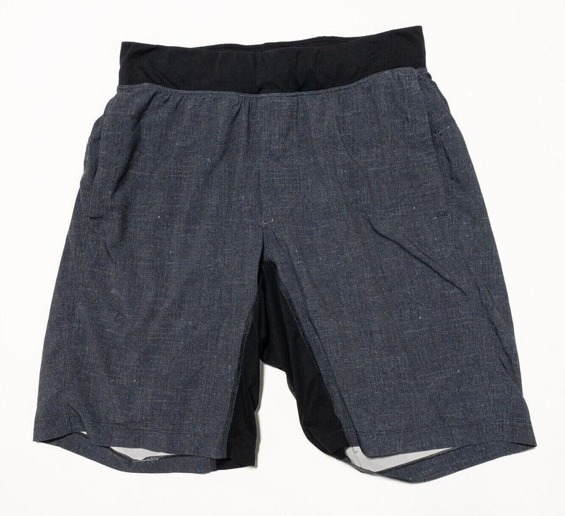 Lululemon Shorts Medium Men's Lined Gray Elastic Waistband Athletic Performance