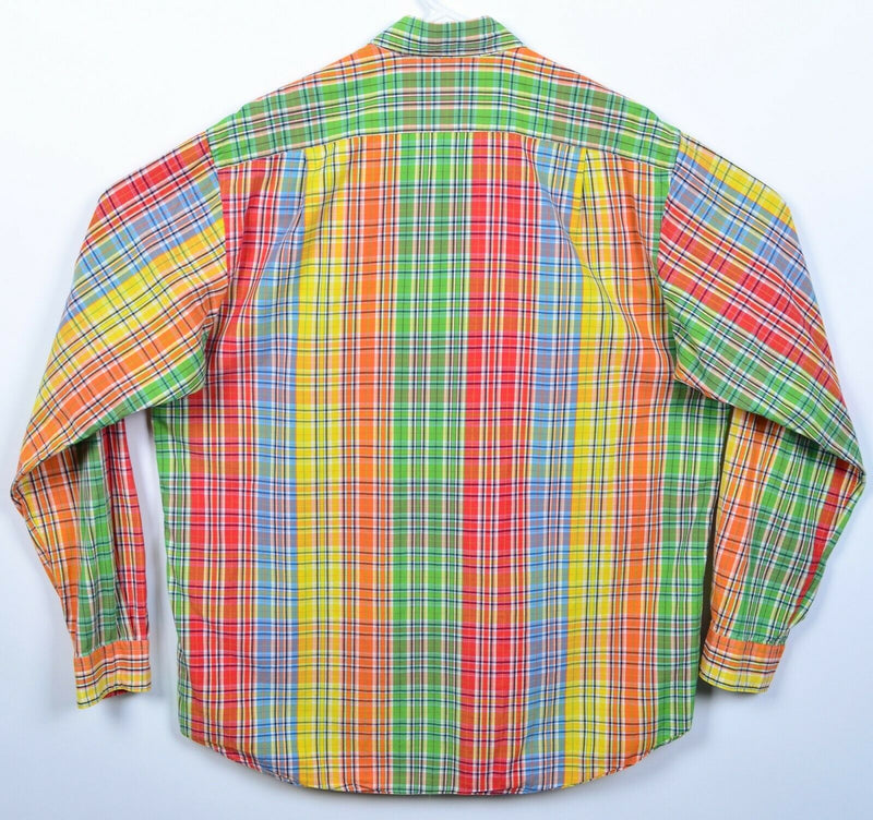 Polo Ralph Lauren Men's Large Westerton Colorful Plaid Button-Front Shirt