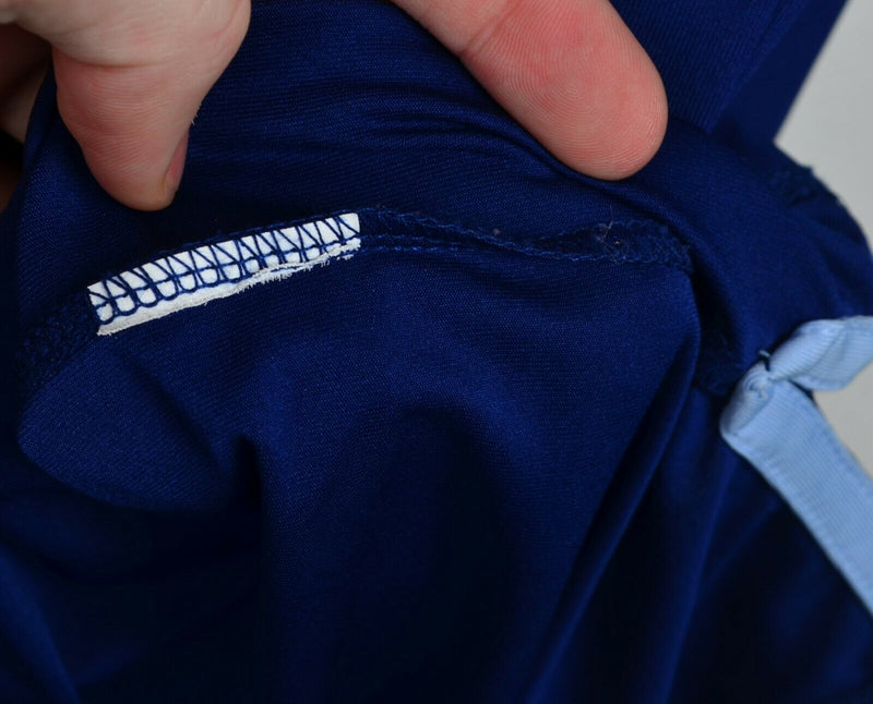 Greyson Men's Sz Large Solid Navy Blue Long Sleeve Polo Golf Shirt